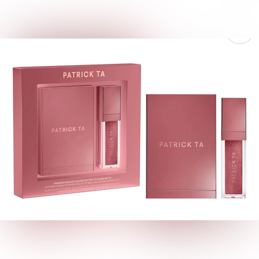 2 X PATRICK TA GLOW AND GLOSS GIFT SET IN WARM ME UP- LIMITED EDITION- SOLD OUT!